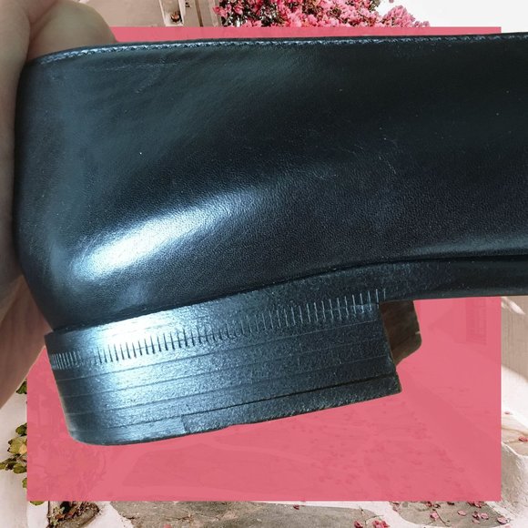 Italian Elegant Black Coach Loafers/Flats - Size 5 - Picture 4 of 5
